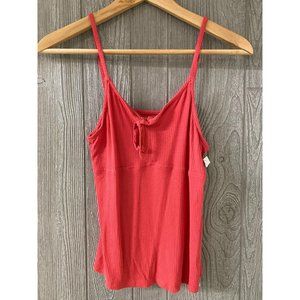 Treasure & Bond ribbed front tie tank top NEW